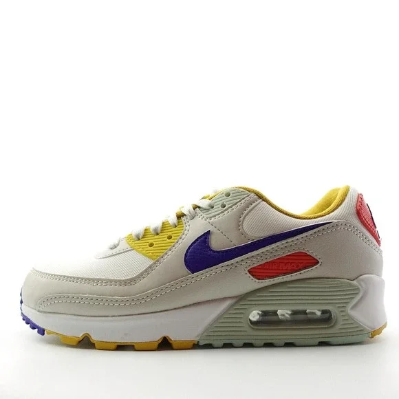 Nike Air Max 90 Women's Size 7 Sneakers 'Summit White' Multi-Color DA8726-100 - Picture 4 of 11